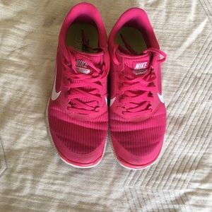 Hot Pink Nike Running Shoes